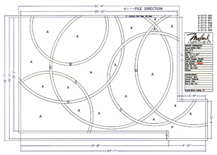 Showroom Mosaik carved outline